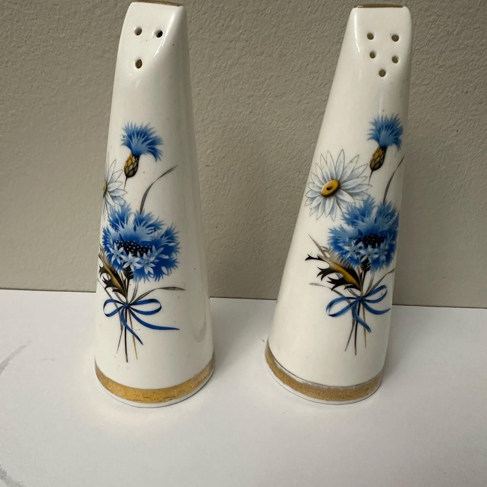 Floral Ceramic Salt and Pepper Shakers